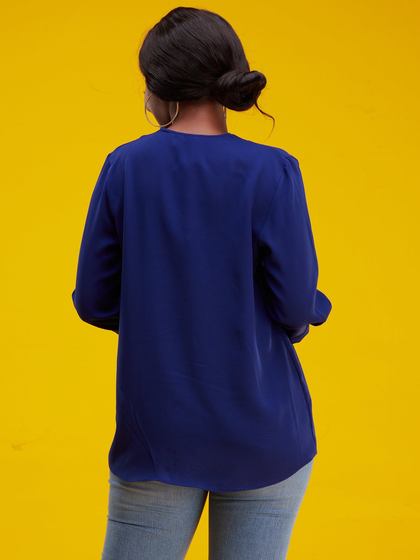 Vivo J.O 3/4 Sleeve Top - Navy Blue