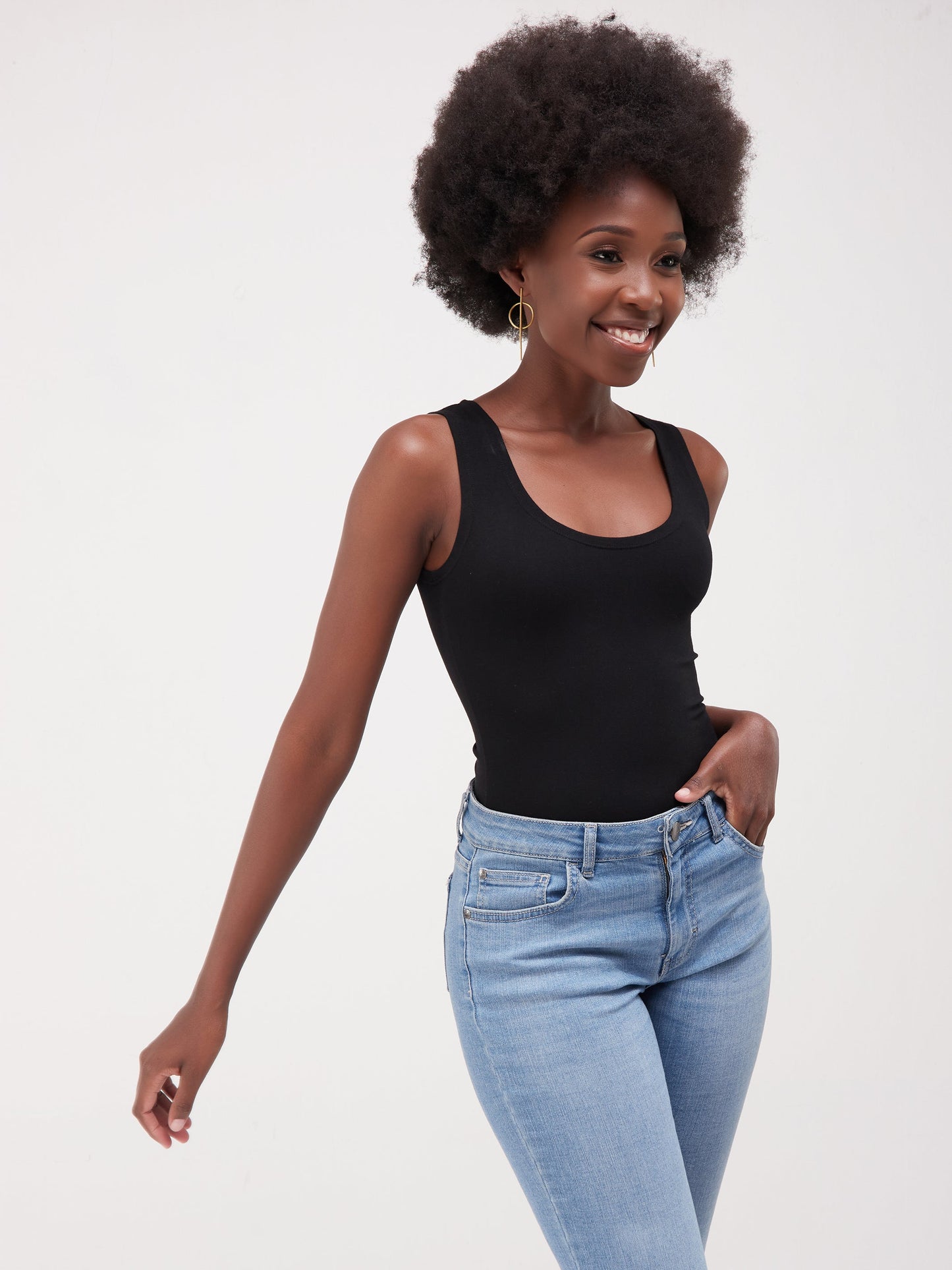 Vivo Basic RT Sleeveless Bodysuit - Black