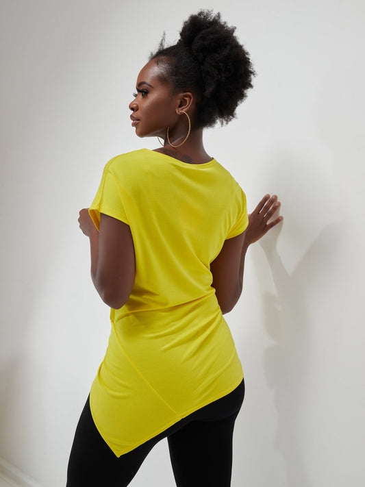 Vivo Waridi Asymmetric Top - Yellow