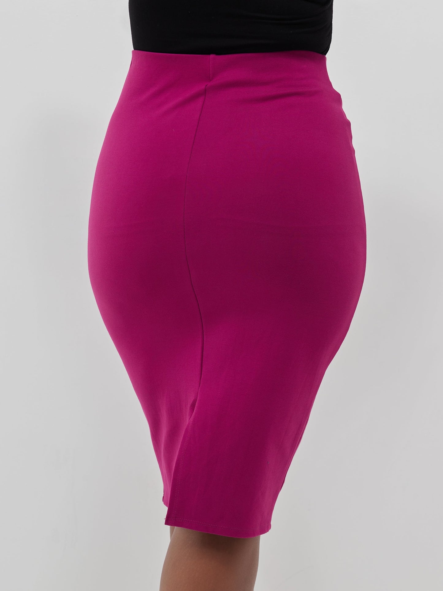 Vivo Waridi Pencil Skirt - Burgundy