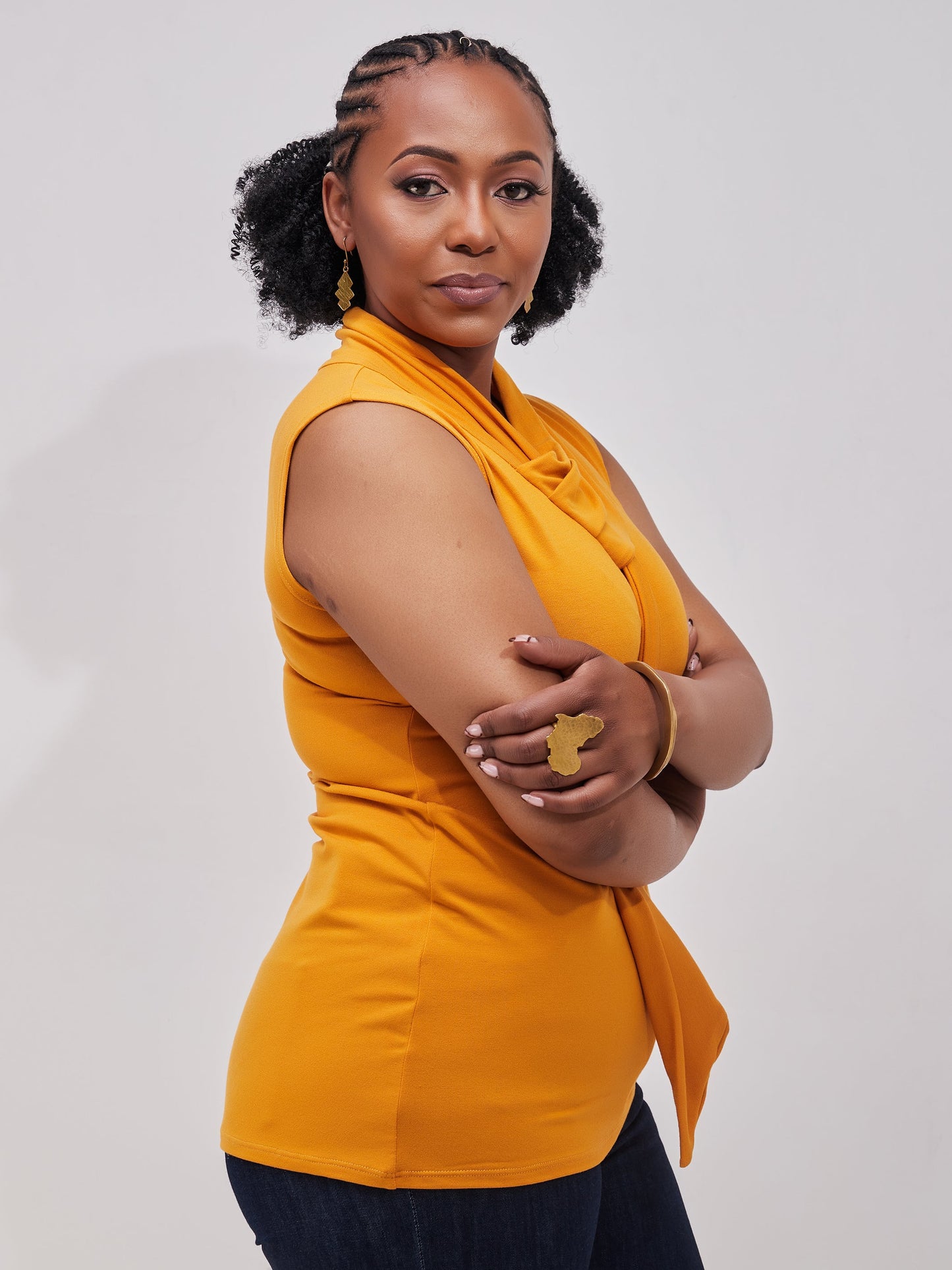 Vivo J.O Sleeveless Top - Mustard