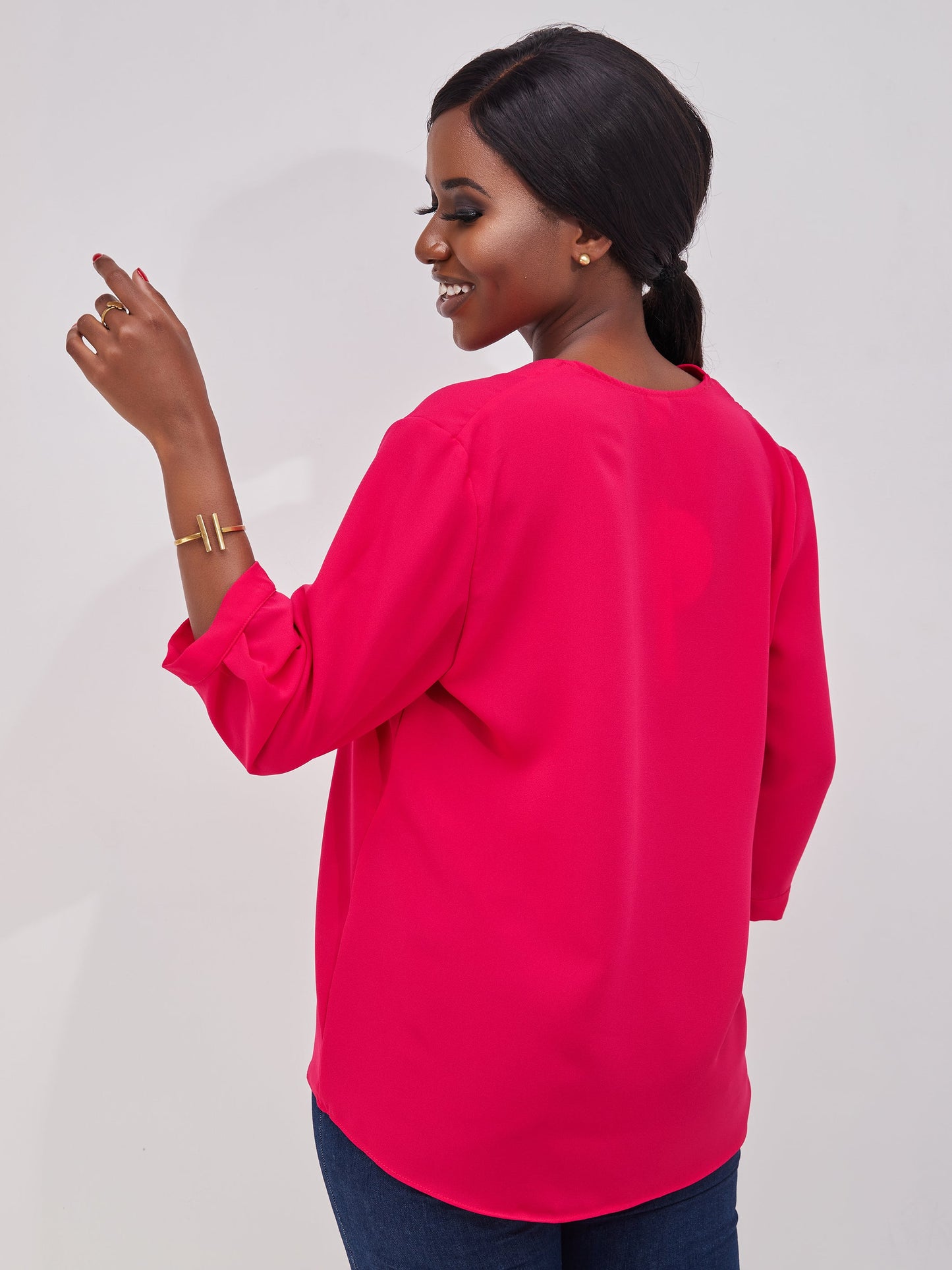 Vivo J.O 3/4 Sleeve Top - Pink