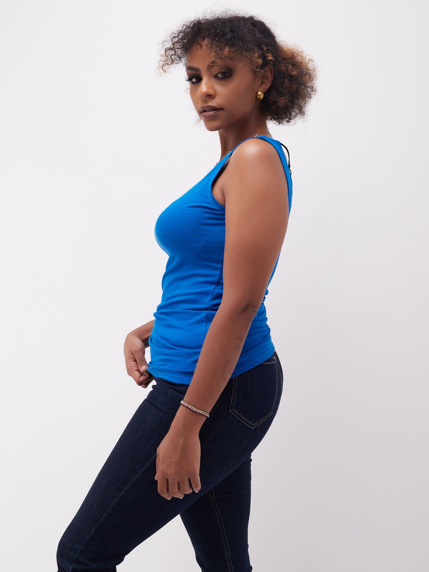 Zoya Basic Tank Top - Blue
