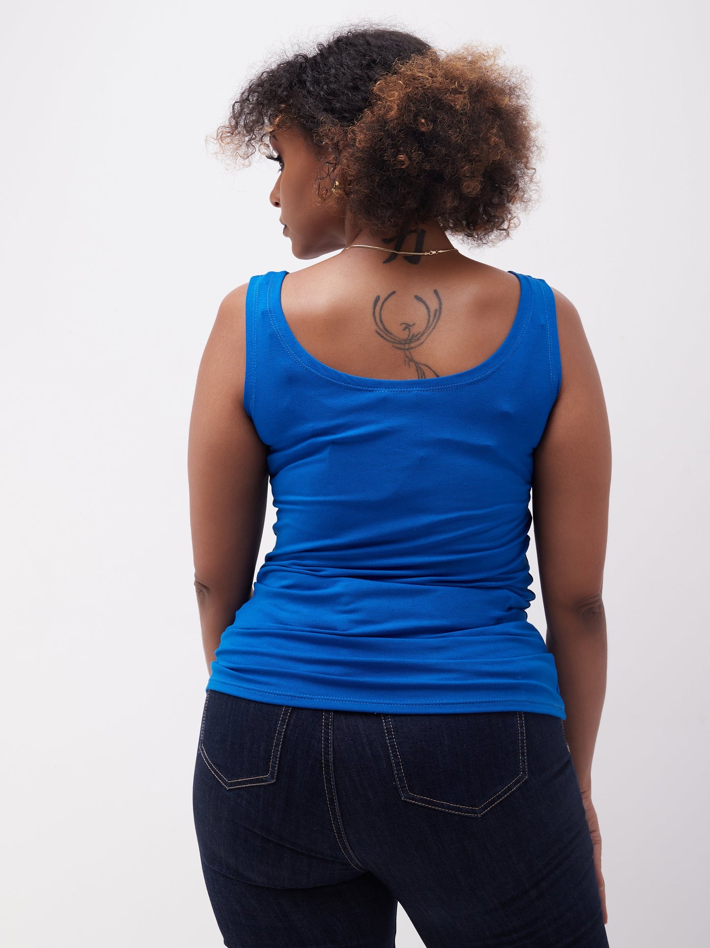 Zoya Basic Tank Top - Blue
