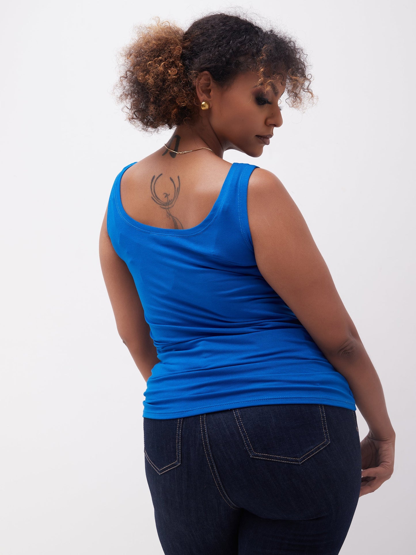 Zoya Basic Tank Top - Blue