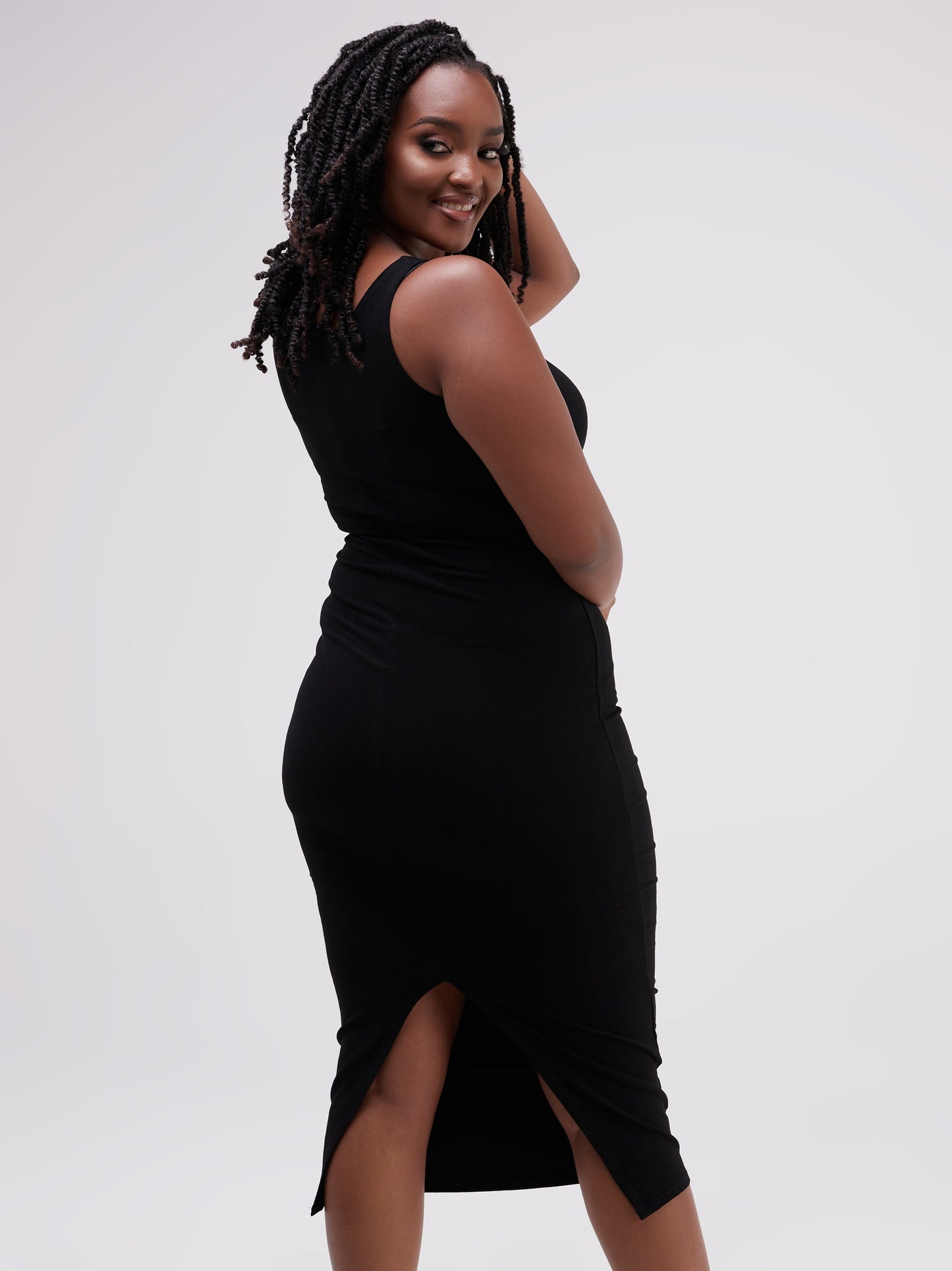 Vivo Basic Sleeveless Kim Bodycon - Black