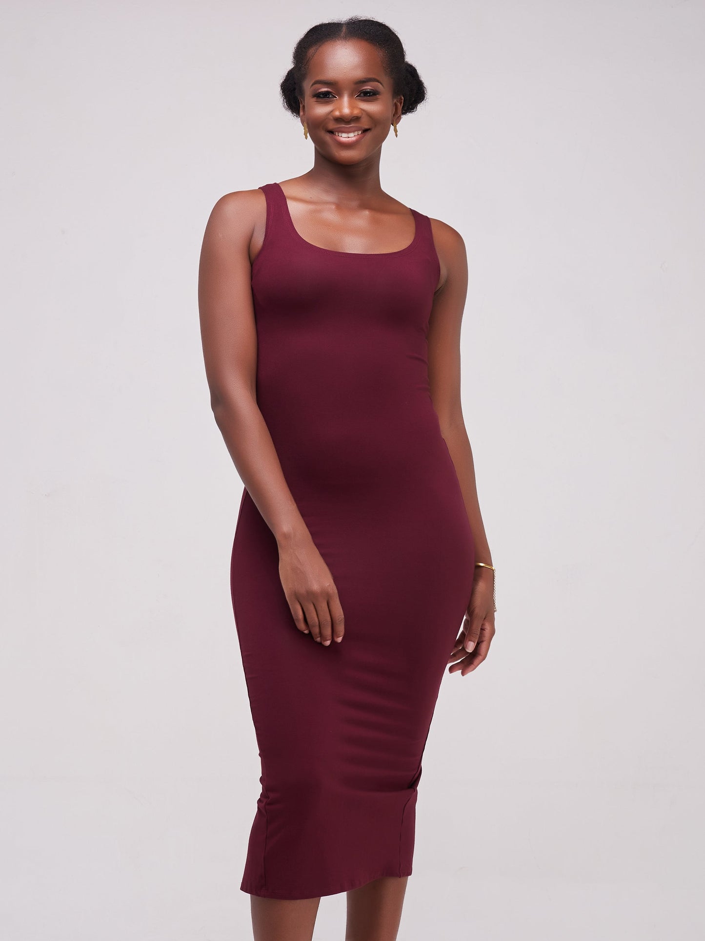Vivo Basic Sleeveless Kim Bodycon - Raspberry