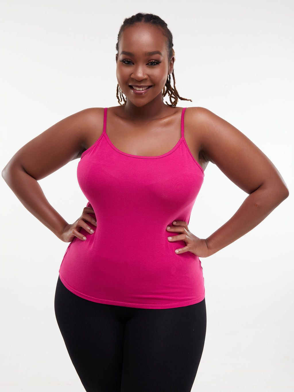 Zoya Chill Spaghetti Strap Tank Top - Fuschia