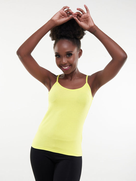 Zoya Chill Spaghetti Strap Tank Top - Lime Green