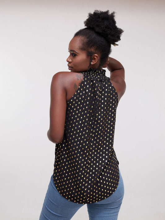 Vivo Hera Halter Neck Top - Black