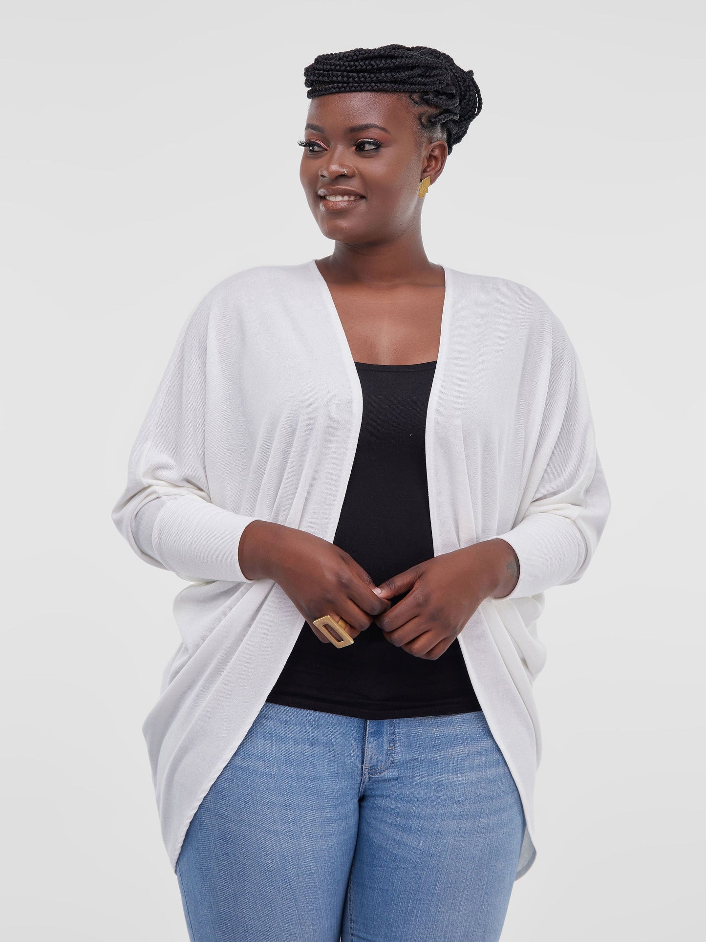 Vivo Mini Butterfly Sweater - White