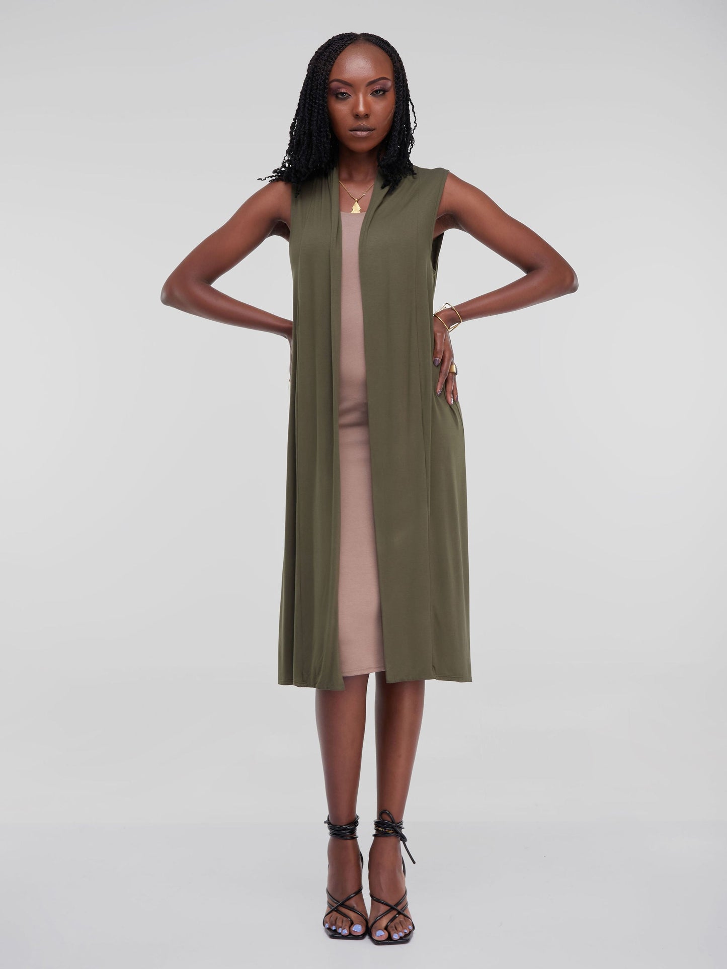 Vivo Basic Neo Sleeveless Long Lily Waterfall - Hunters Green