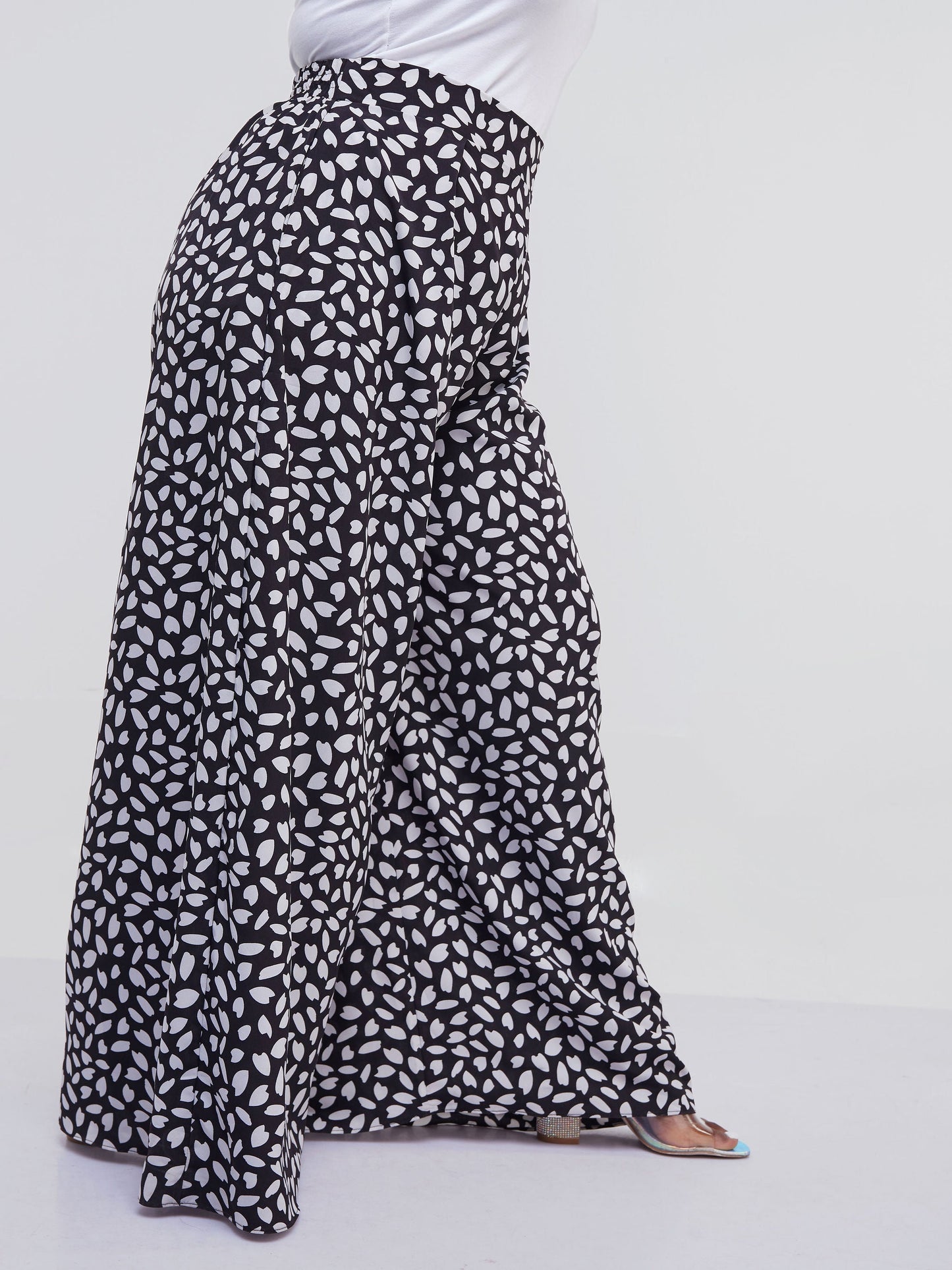Vivo Jema Palazzo Pants - Black Print