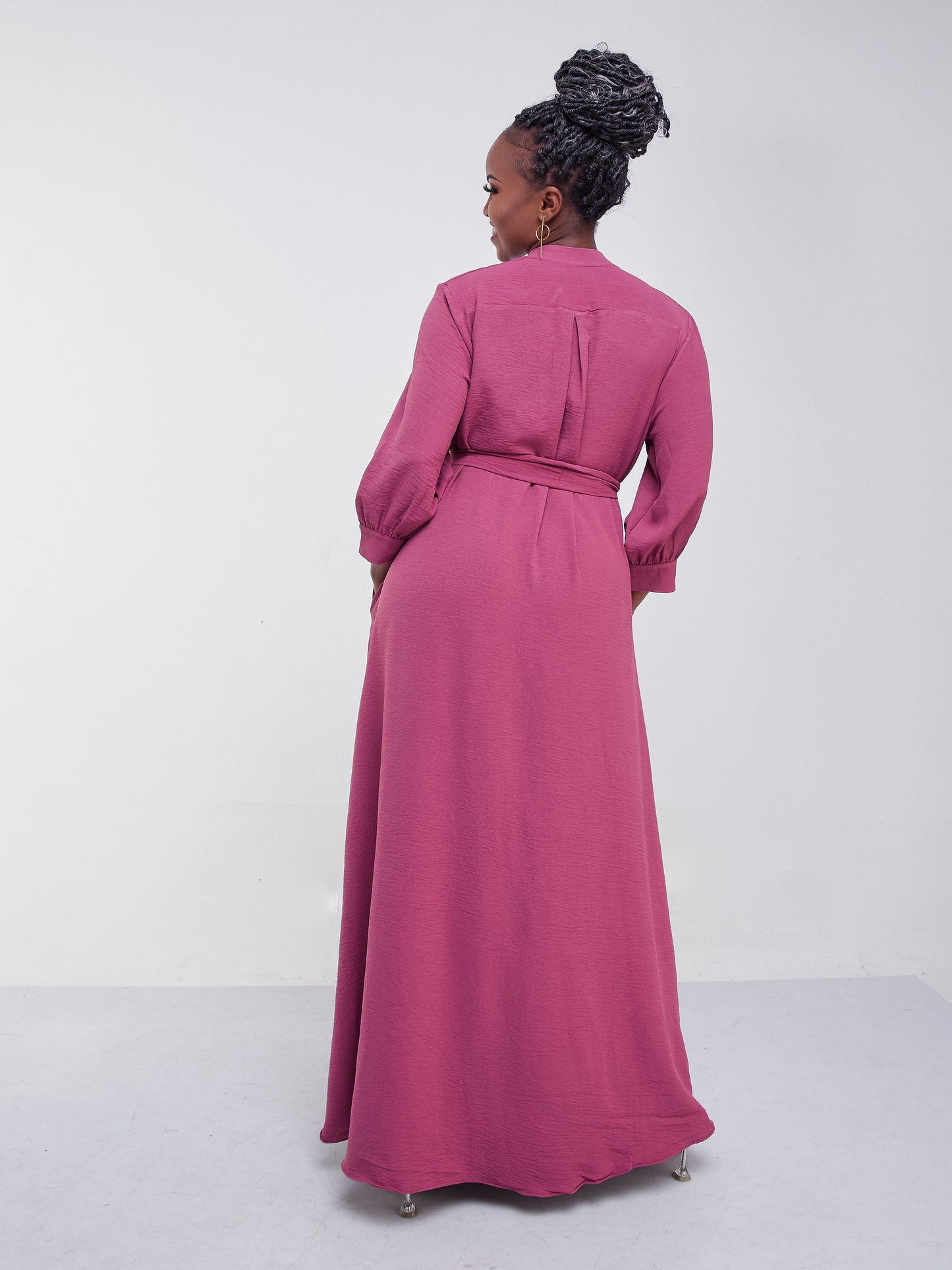 Vivo Jema V-Neck Maxi Dress - Peach