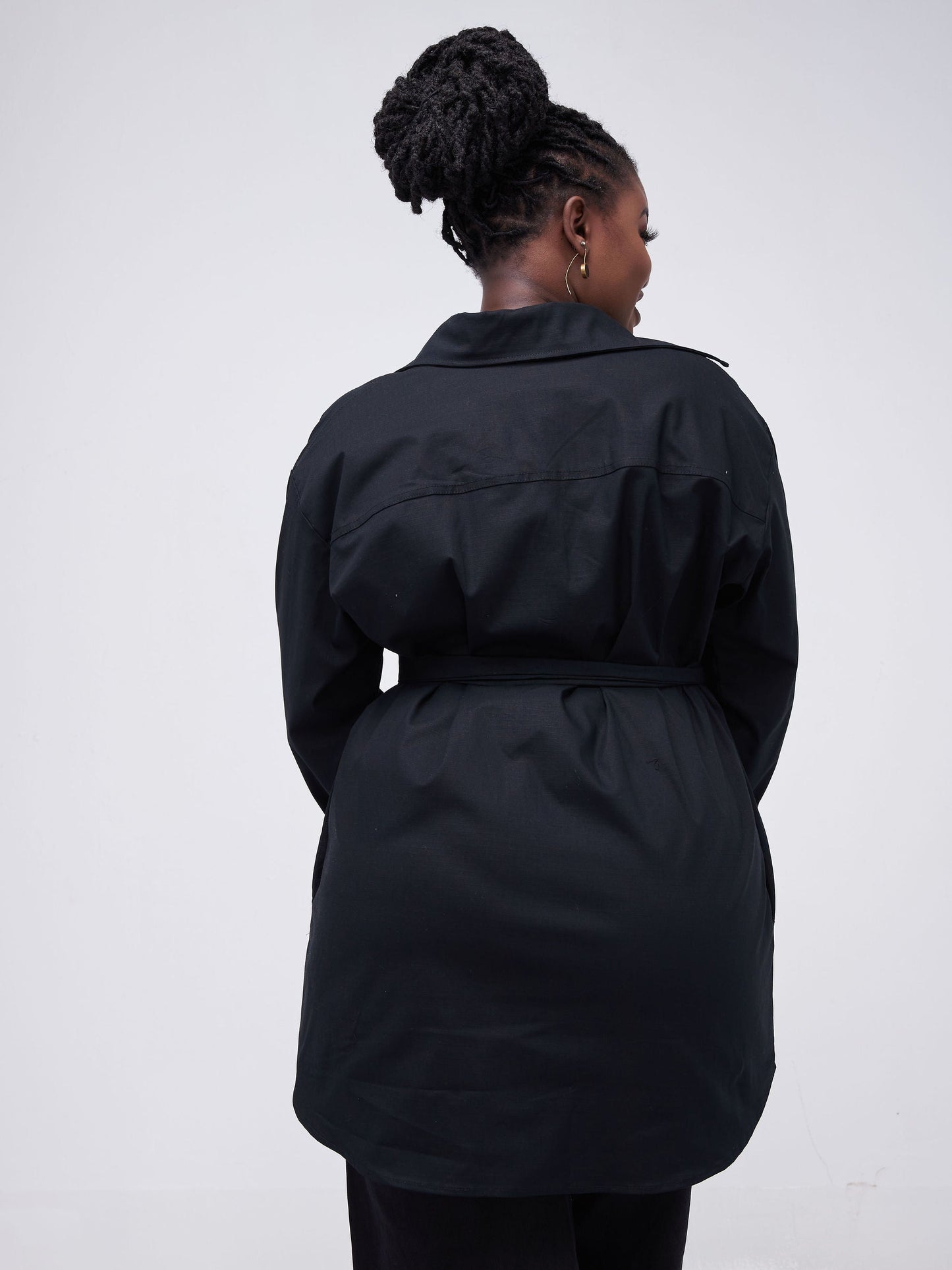 Safari Kaya Shacket - Black