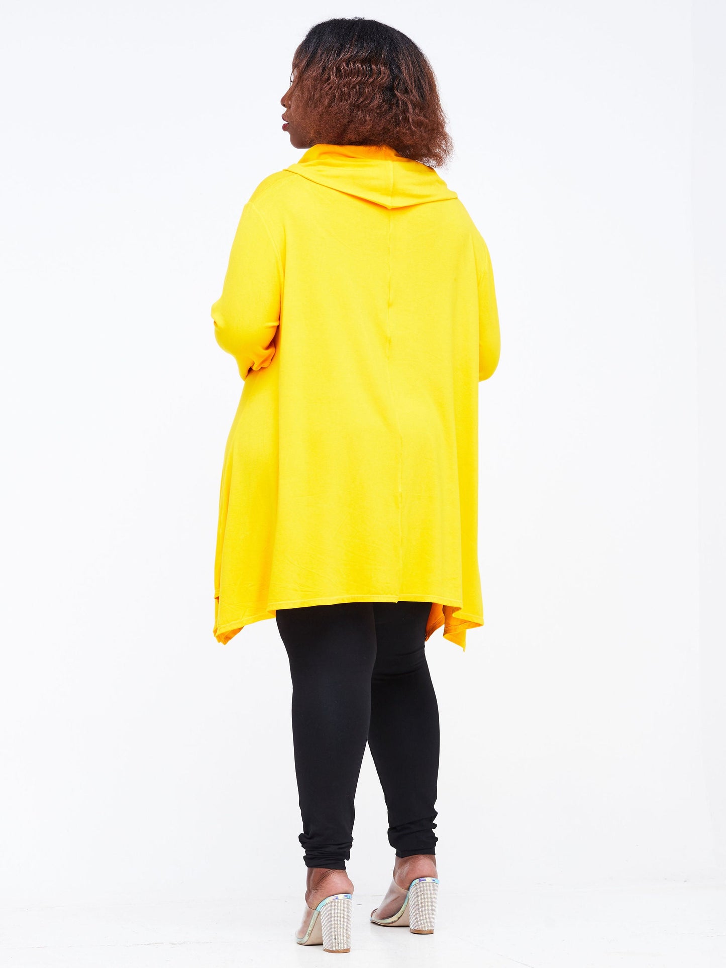 Vivo Wingu Long Sleeve Cowl Top - Yellow