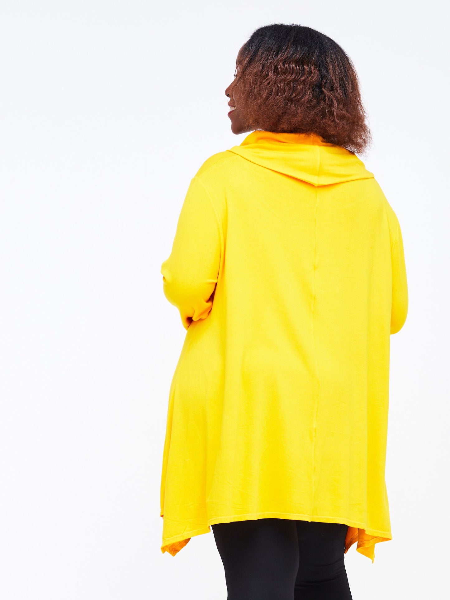 Vivo Wingu Long Sleeve Cowl Top - Yellow