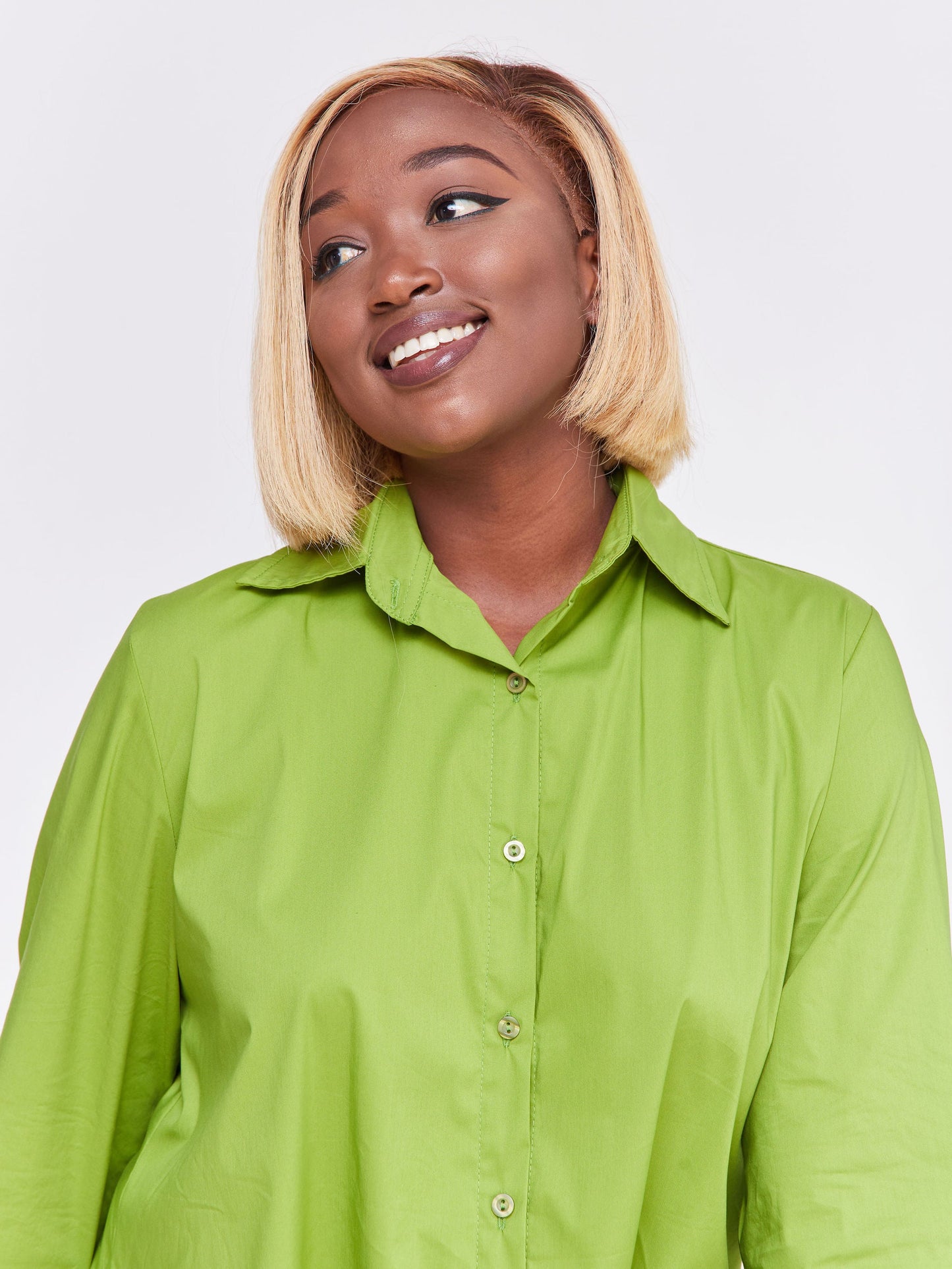 Safari Kaya Long Sleeve Collar Shirt  - Olive Green