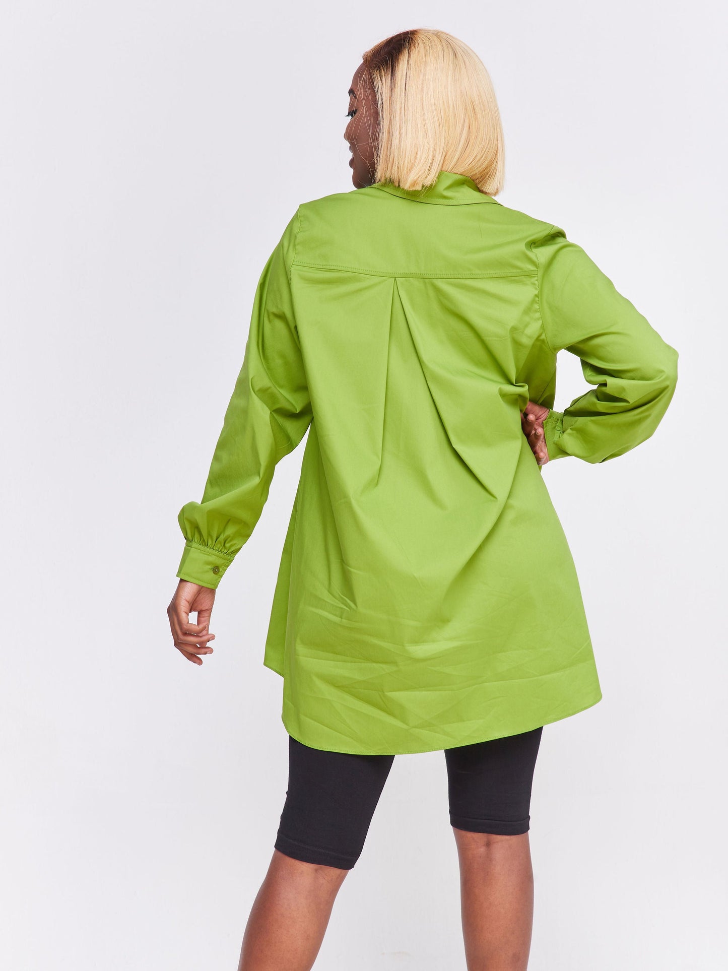 Safari Kaya Long Sleeve Collar Shirt  - Olive Green