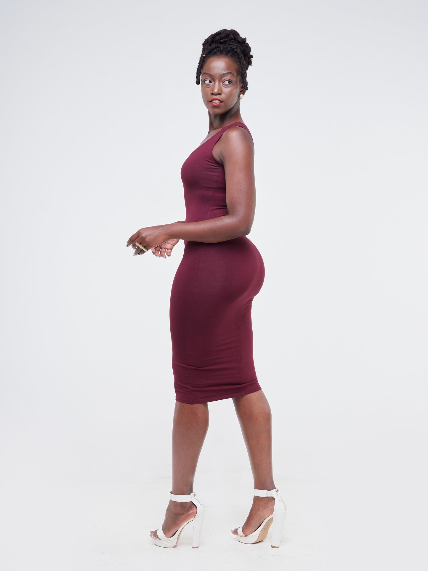 Vivo Basic Bodycon - Mulberry