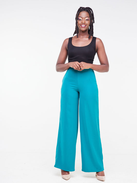 Vivo Fahari Wide Leg Pants - Teal