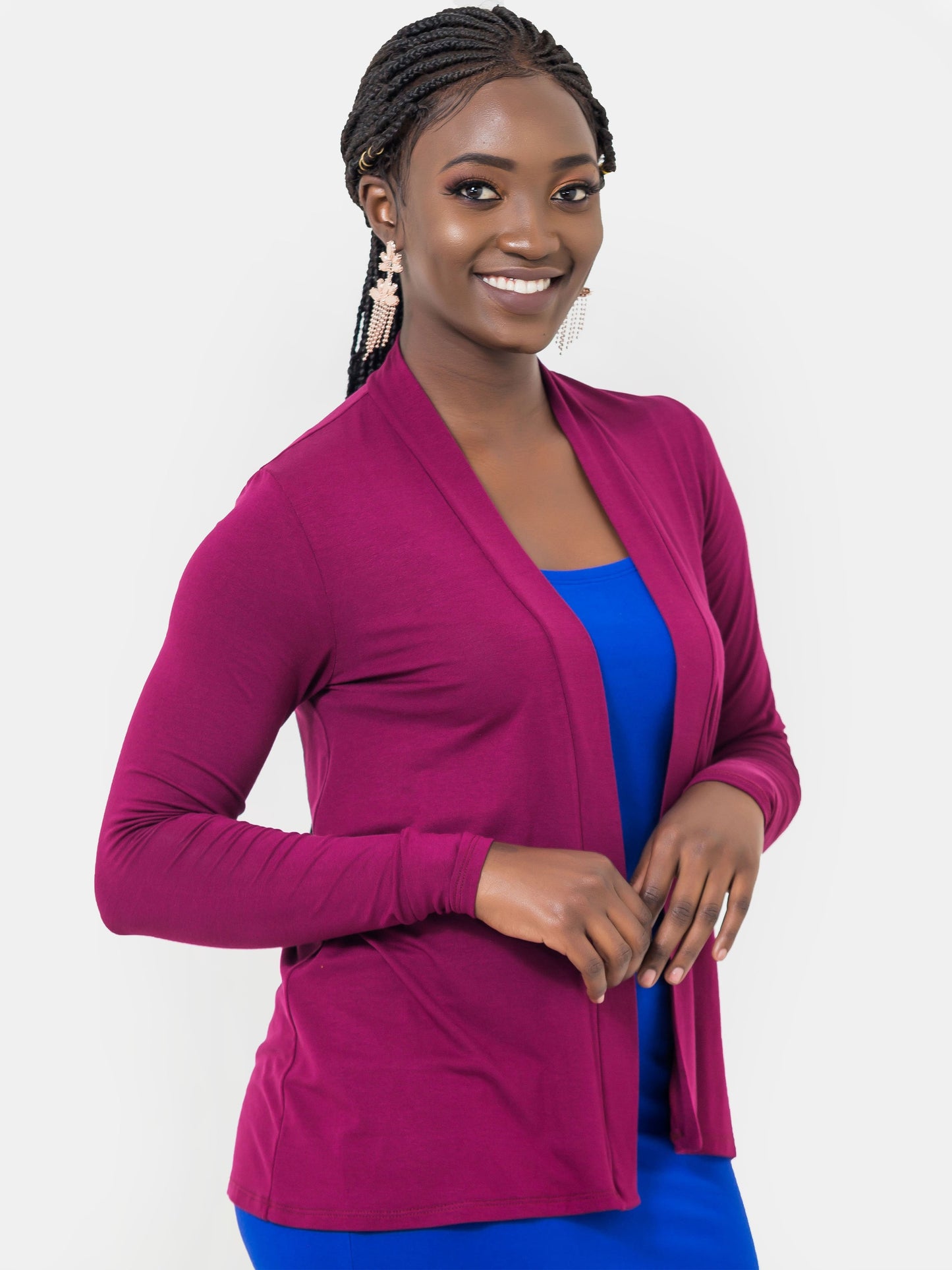 Vivo Basic Waterfall - Burgundy - Shop Zetu