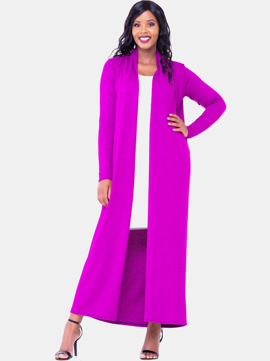 Vivo Extra Long May Sweater - Purple - Shop Zetu