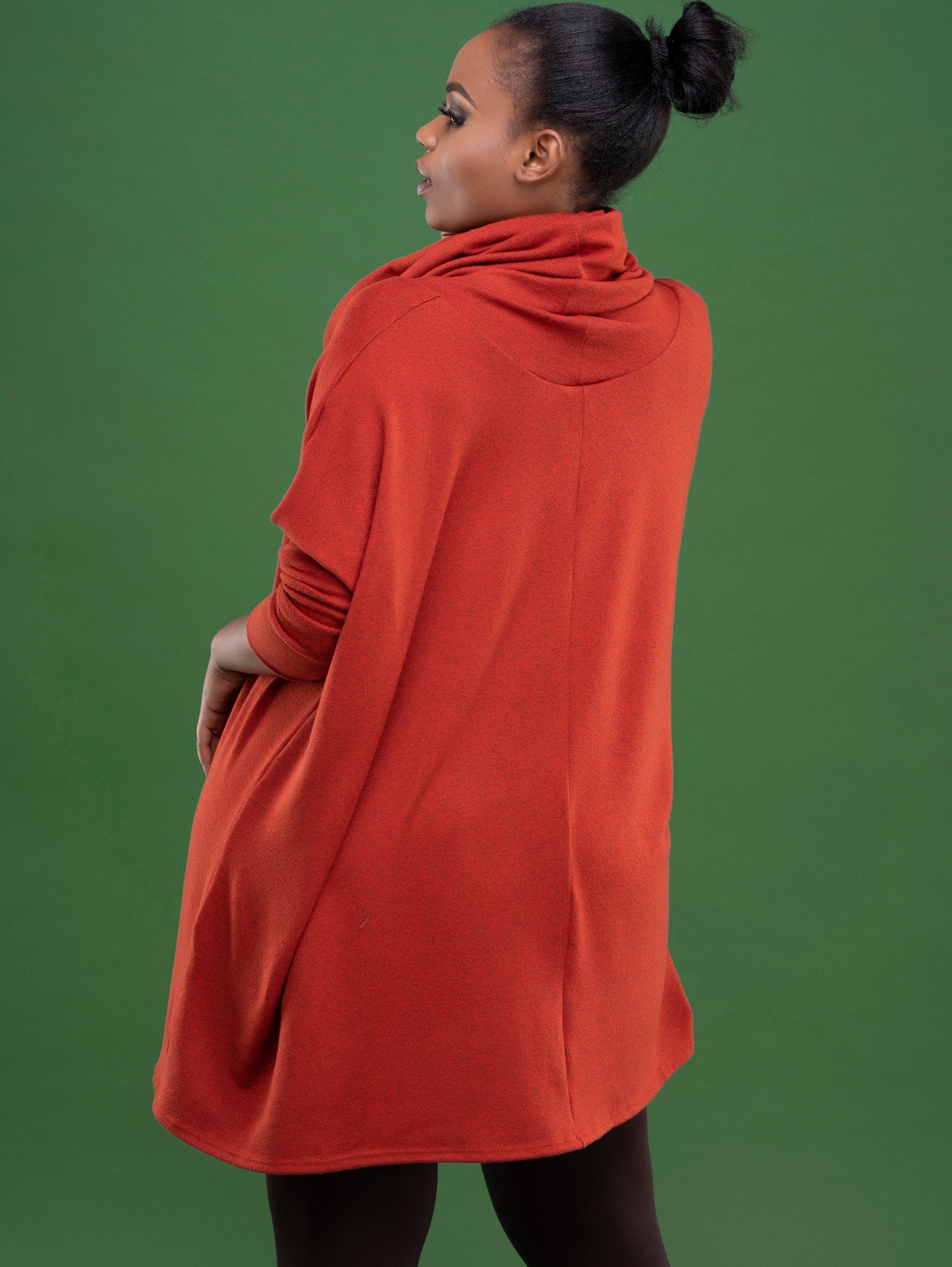 Vivo Basic Cowl Hoodie - Rust