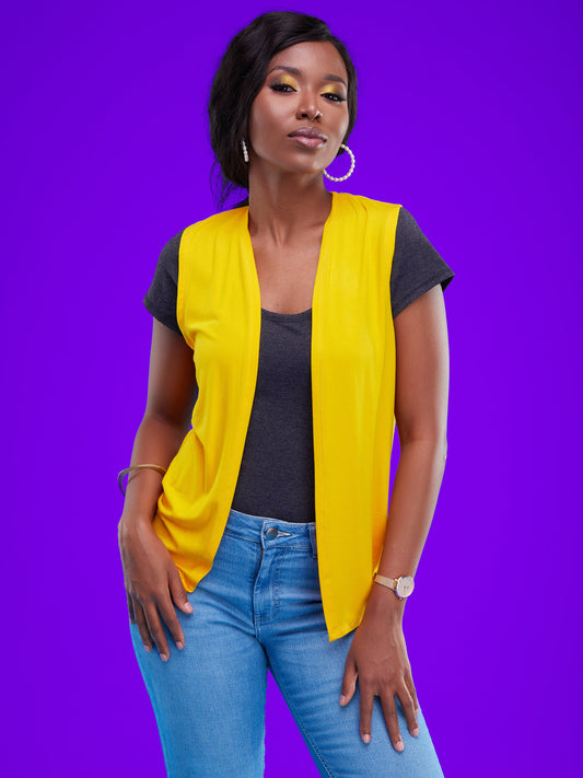 Vivo Basic Sleeveless Sienna Waterfall - Yellow