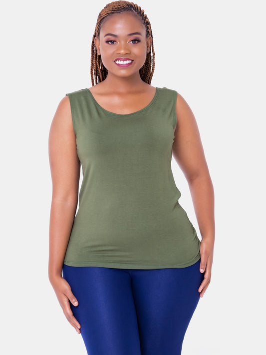 Vivo Basic Tank Top - Green - Shop Zetu
