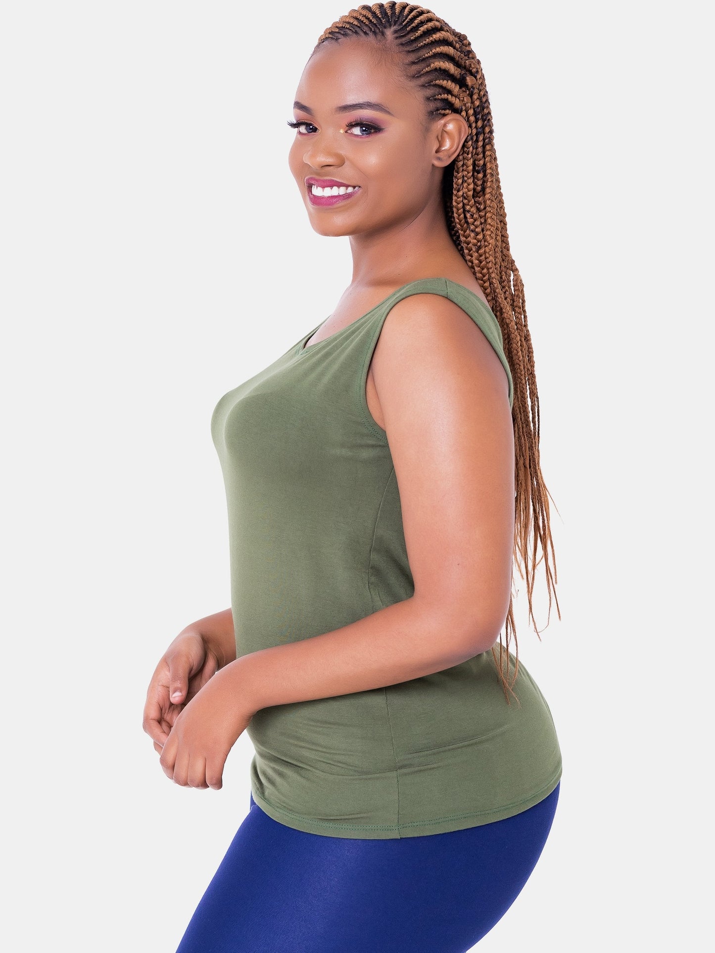 Vivo Basic Tank Top - Green - Shop Zetu