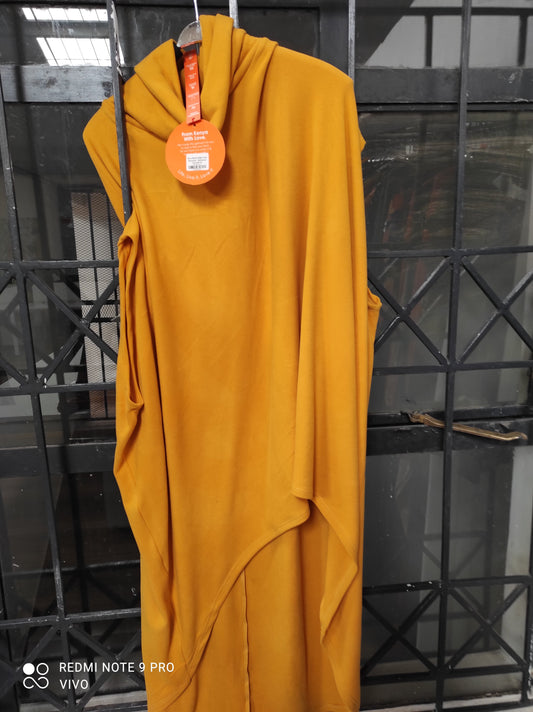 Vivo Binti High Low Poncho - Mustard