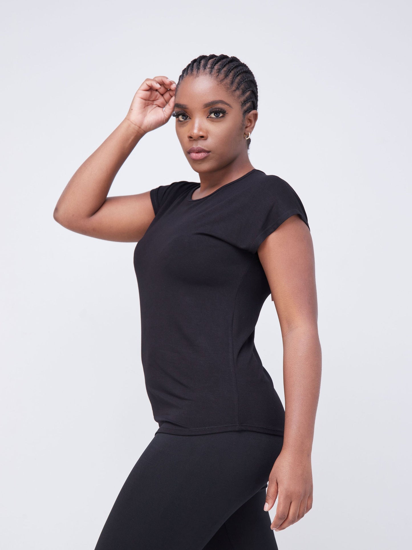 Vivo Fitness V- Neck T-Shirt - Black