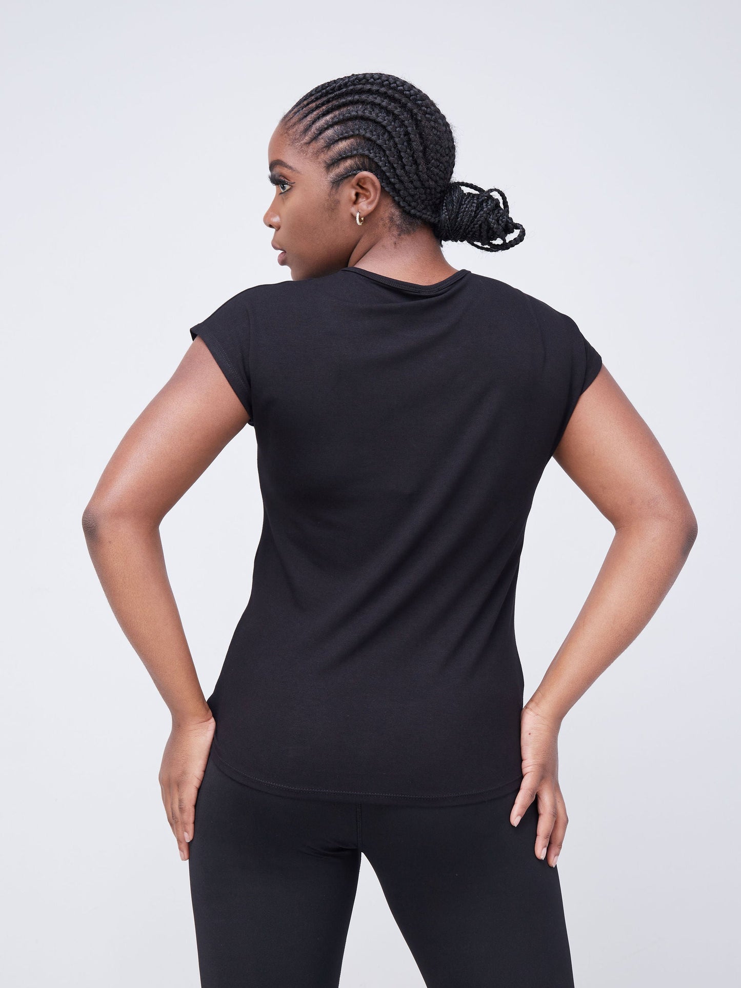 Vivo Fitness V- Neck T-Shirt - Black