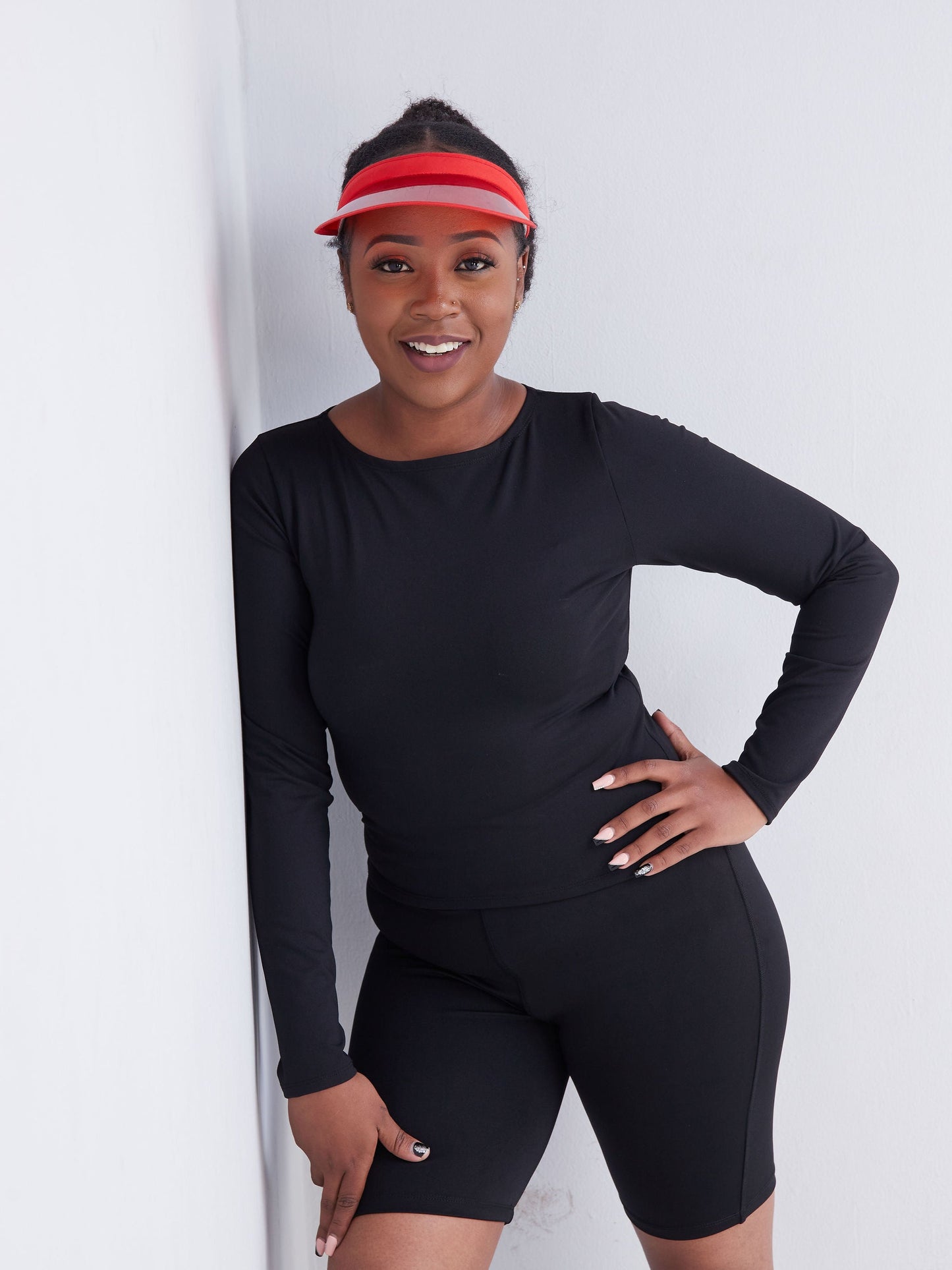 Vivo Fitness Fitted Long Sleeve Top - Black