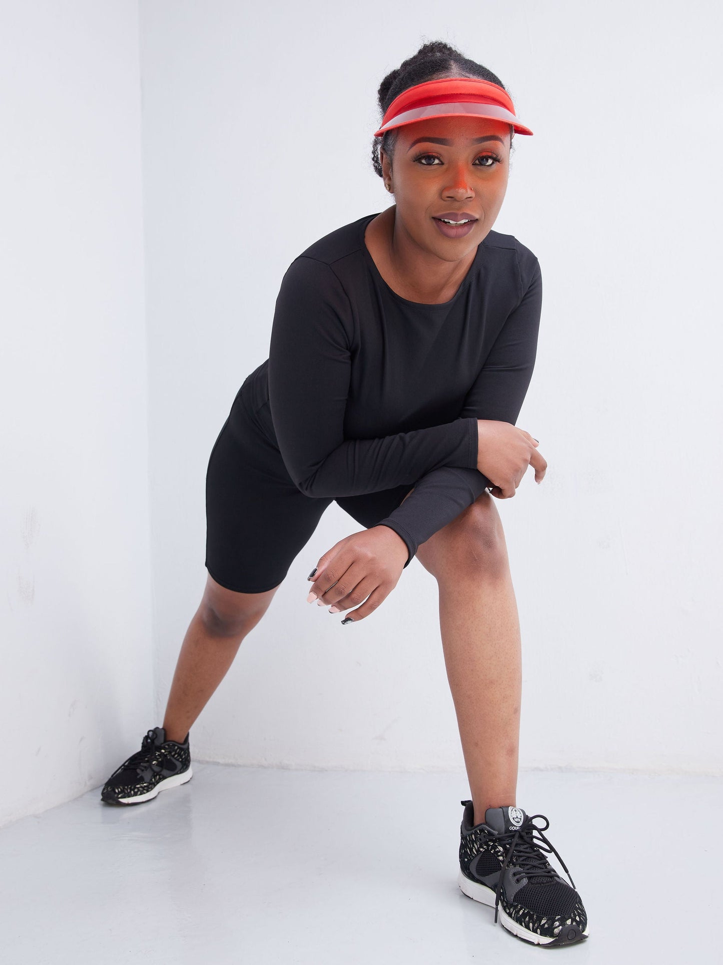 Vivo Fitness Fitted Long Sleeve Top - Black