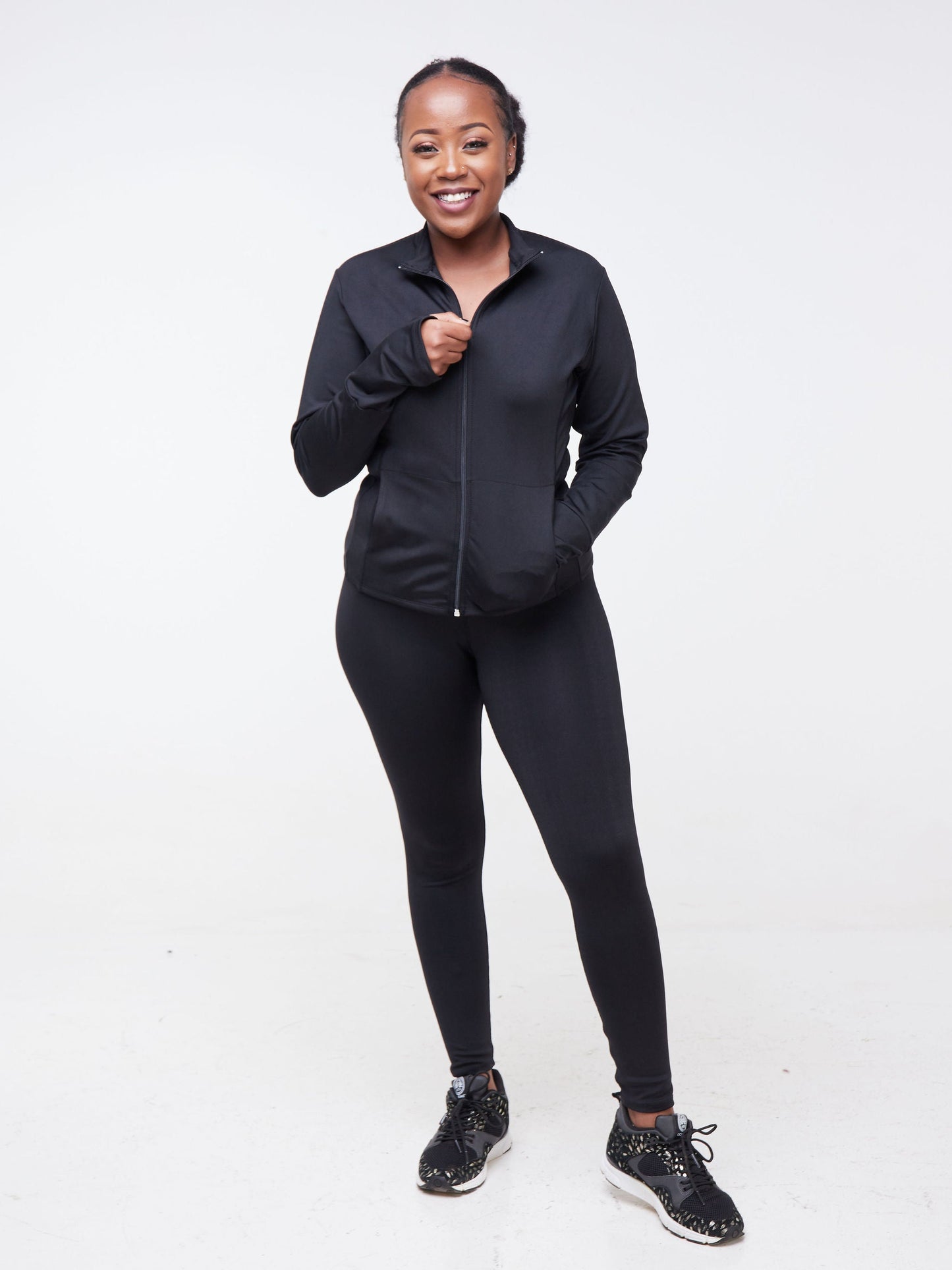 Vivo Fitness Long Sleeve Jacket - Black