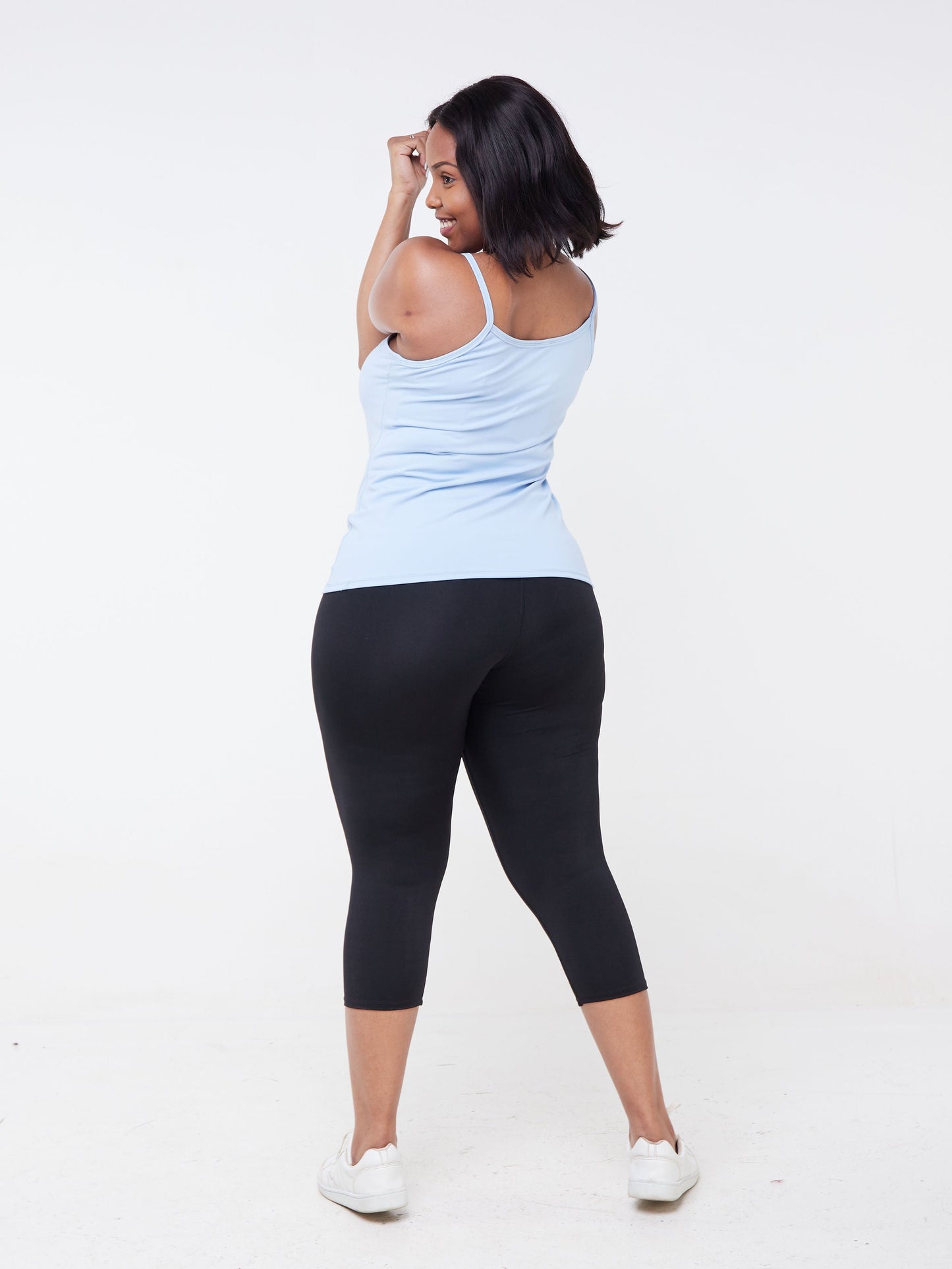 Vivo Fitness Spaghetti Strap Tank Top - Light Blue