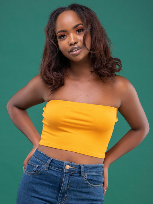 Zoya Basic Jersey Bandeau - Mustard