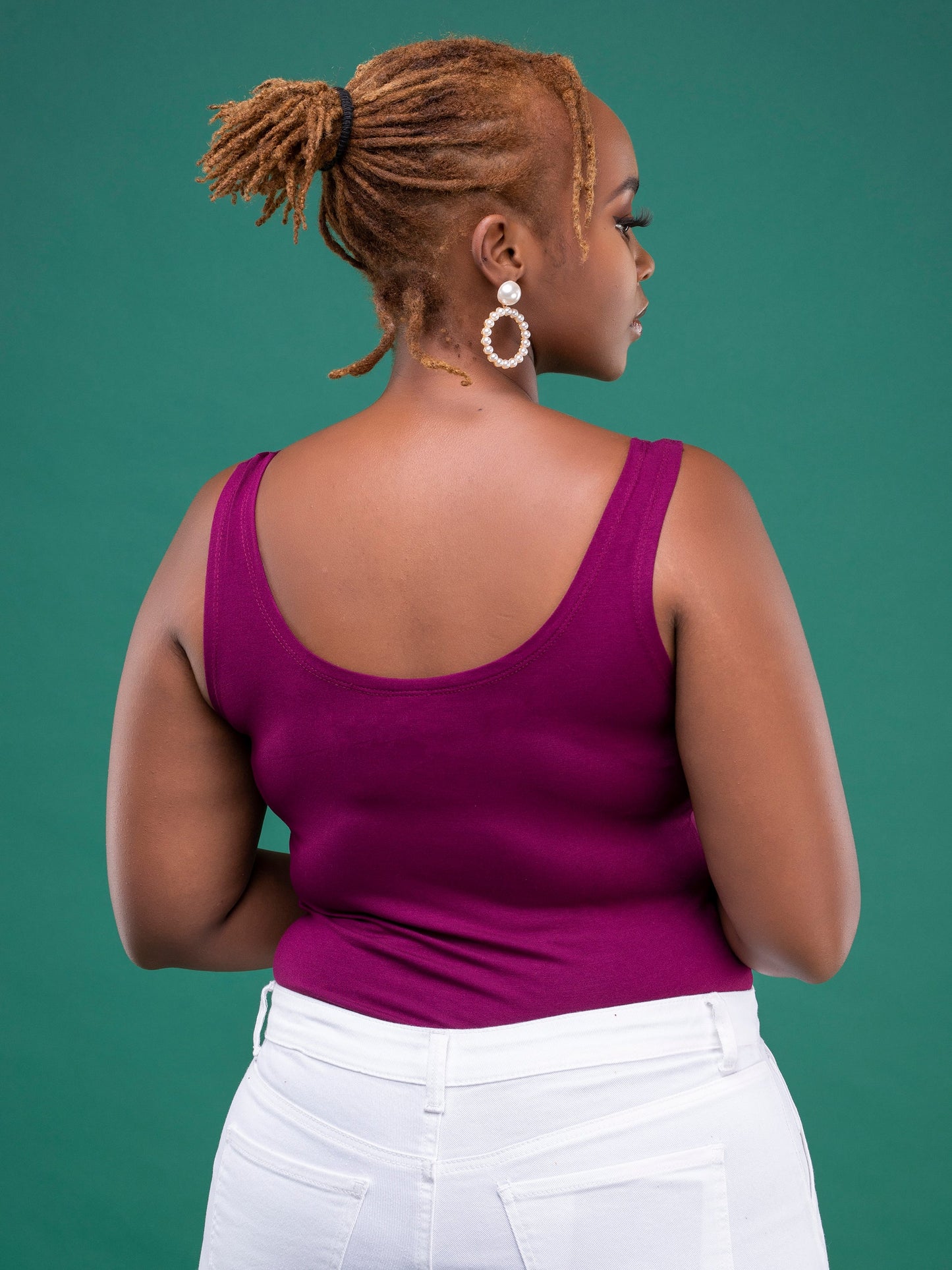 Zoya Basic Tank Top - Dark Raspberry