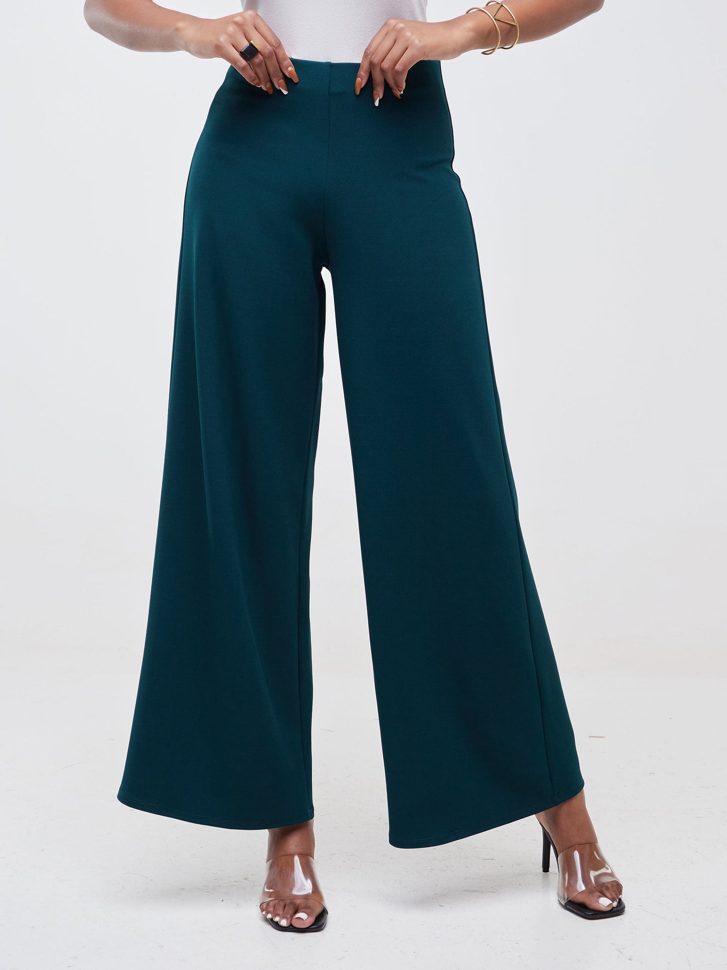 Vivo Imara Wide Leg Pants  - Dark Green