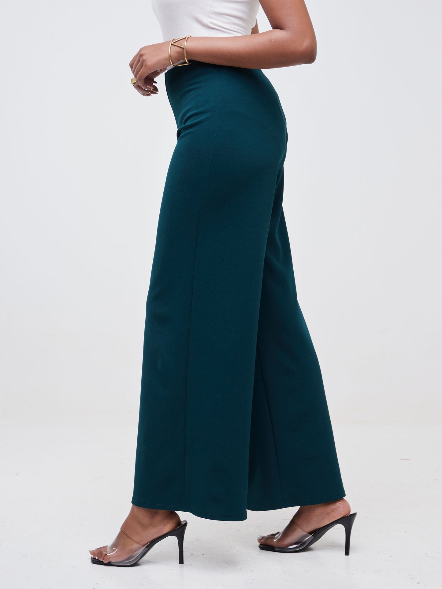 Vivo Imara Wide Leg Pants  - Dark Green