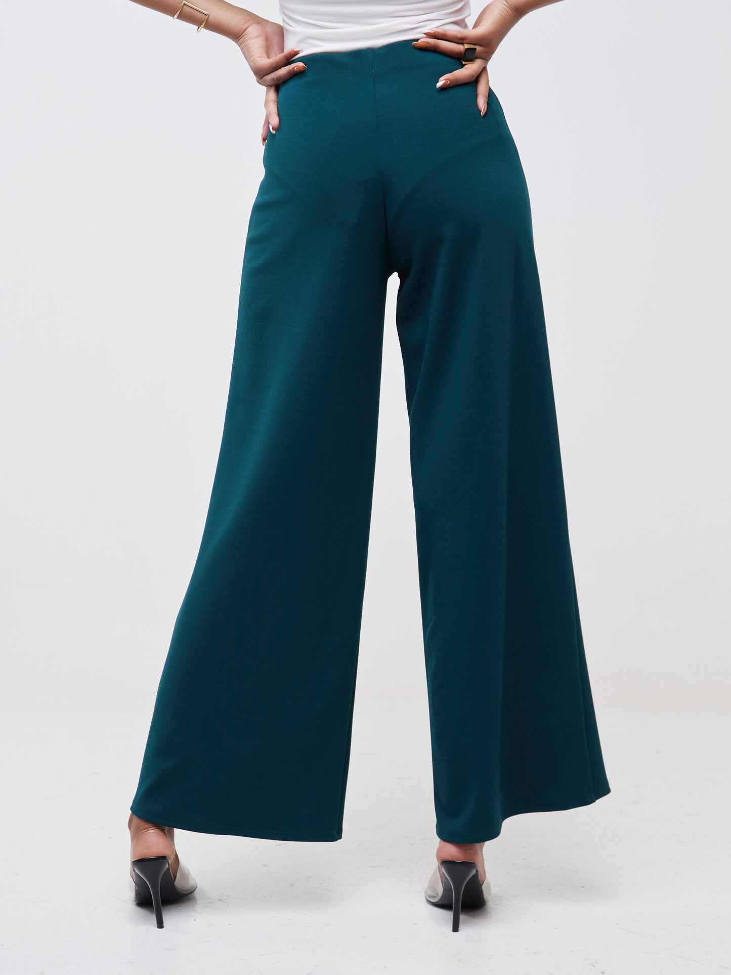 Vivo Imara Wide Leg Pants  - Dark Green