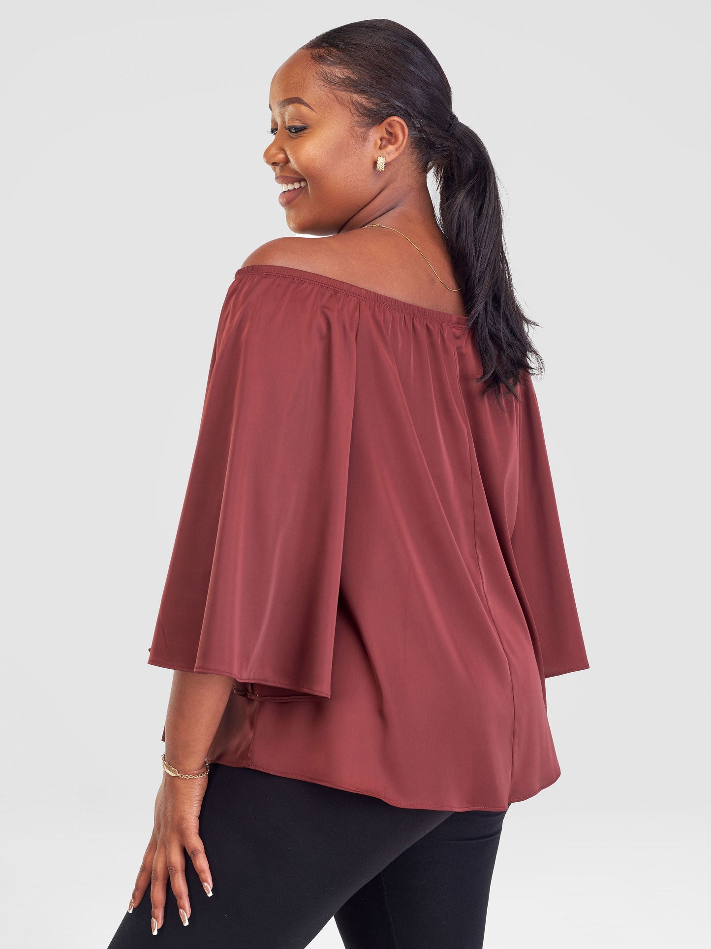 Vivo Sanali Off - Shoulder Top - Brown