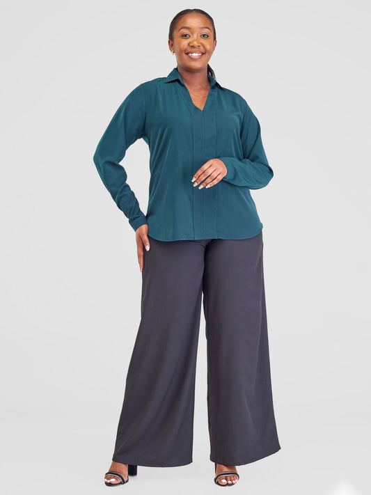 Vivo Ajani Blouse - Dark Green