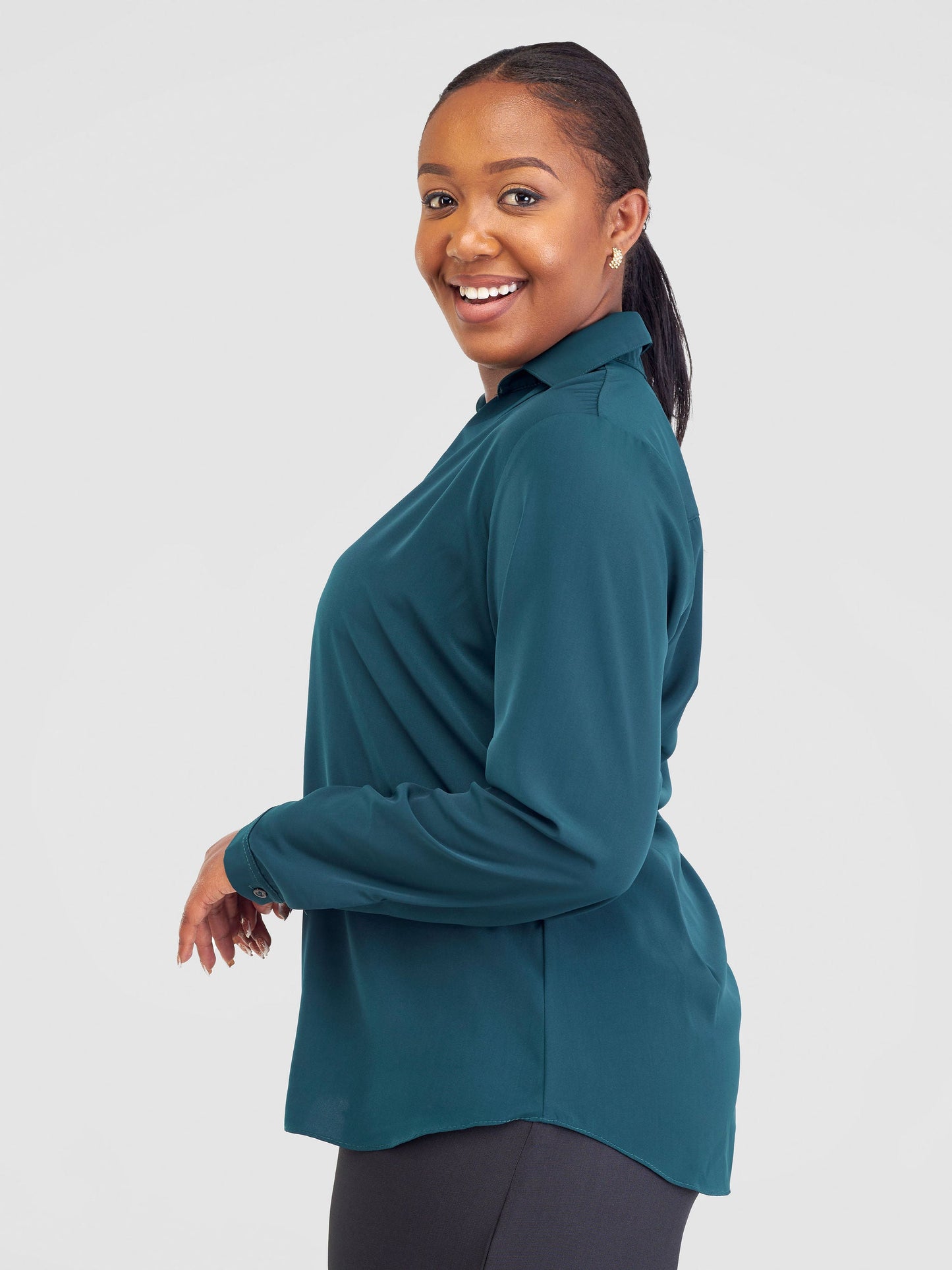 Vivo Ajani Blouse - Dark Green