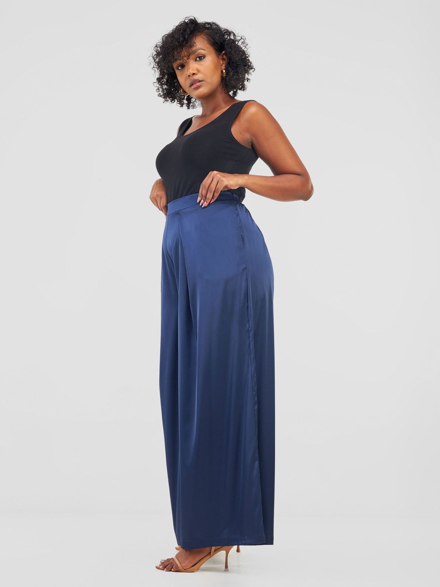 Vivo Sanyu Pleated Pants - Navy