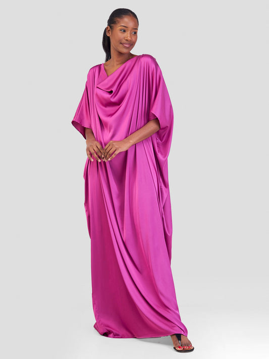 Vivo Sarabi Cowl Maxi Kaftan - Purple