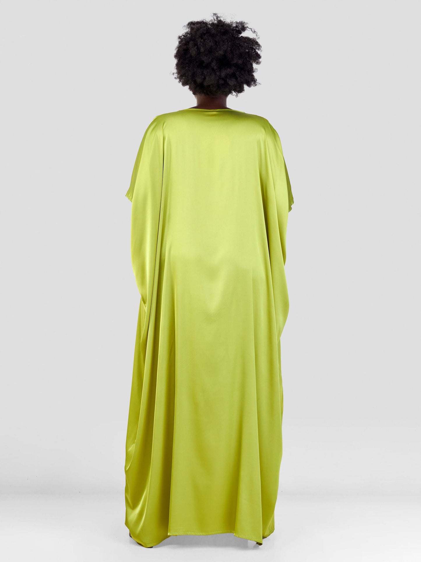 Vivo Sarabi Cowl Maxi Kaftan - Lime Green