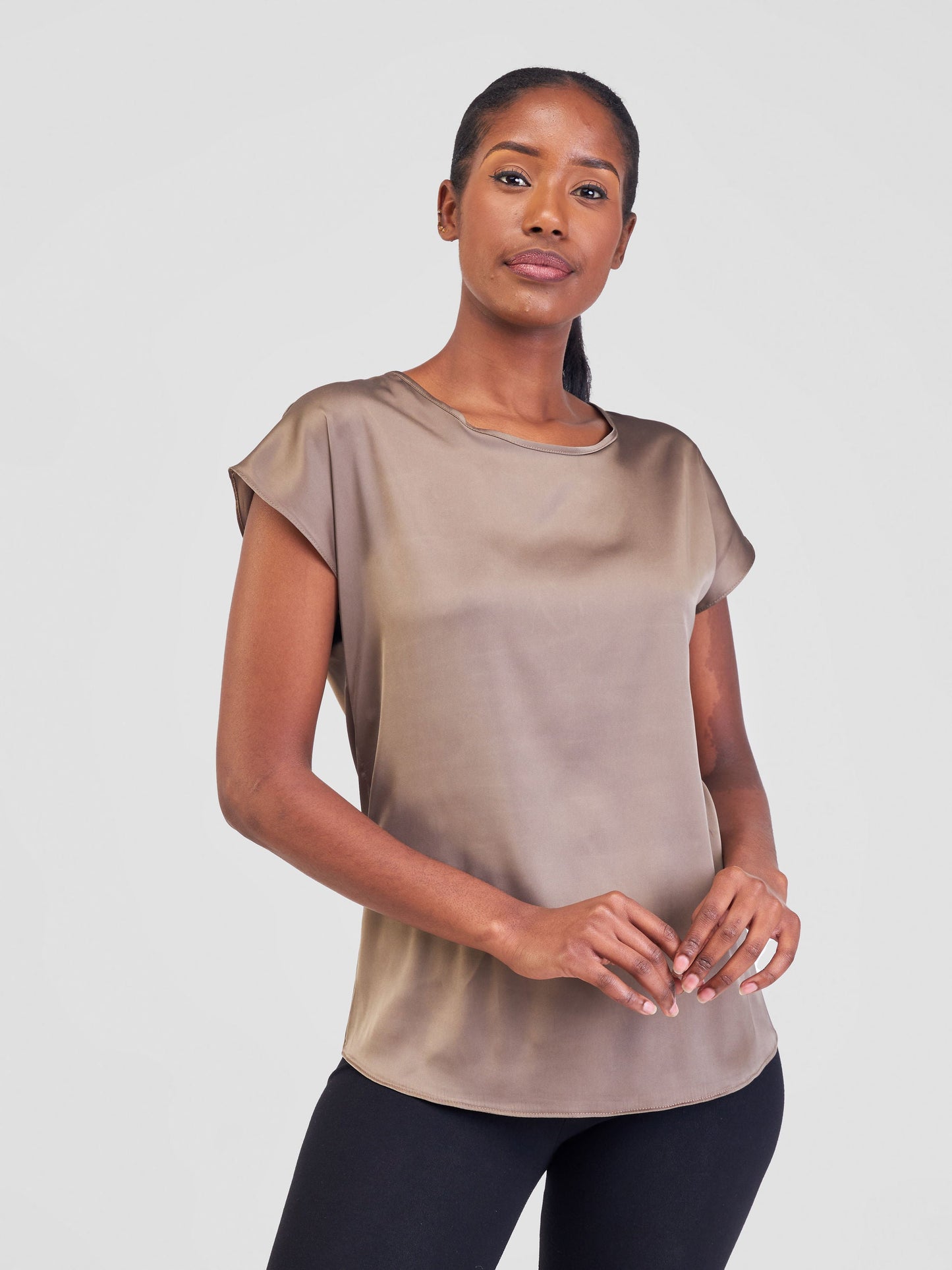Vivo Thando Drop Shoulder Top - Brown